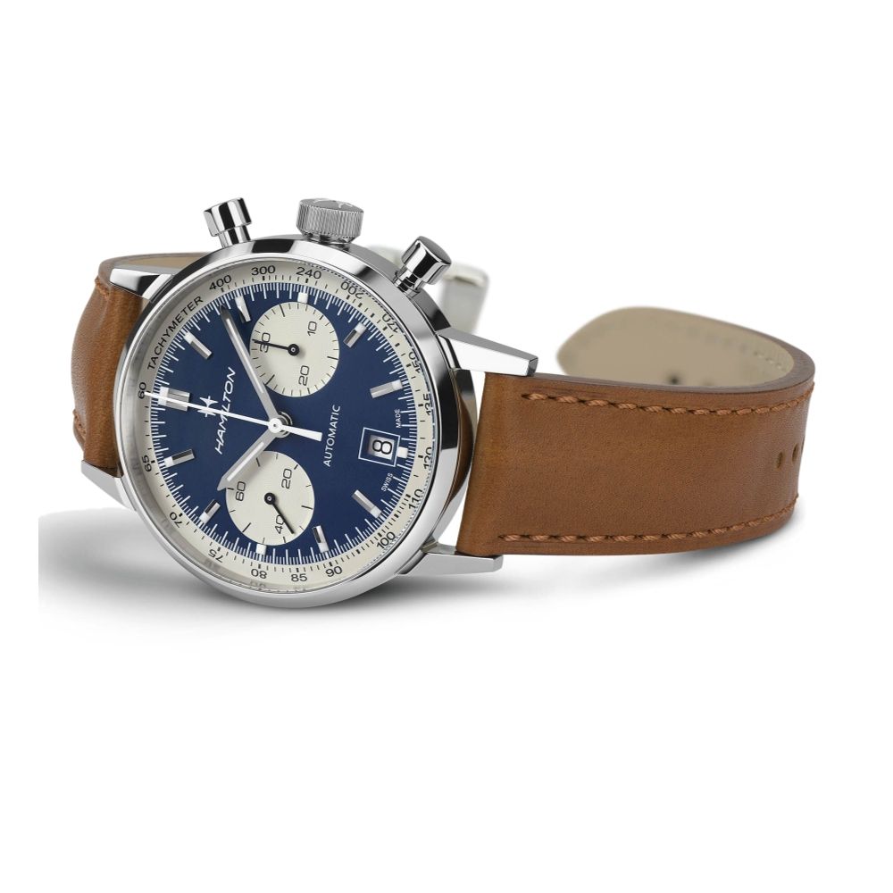 American Classic Intra-Matic Auto Chrono Blue Dial