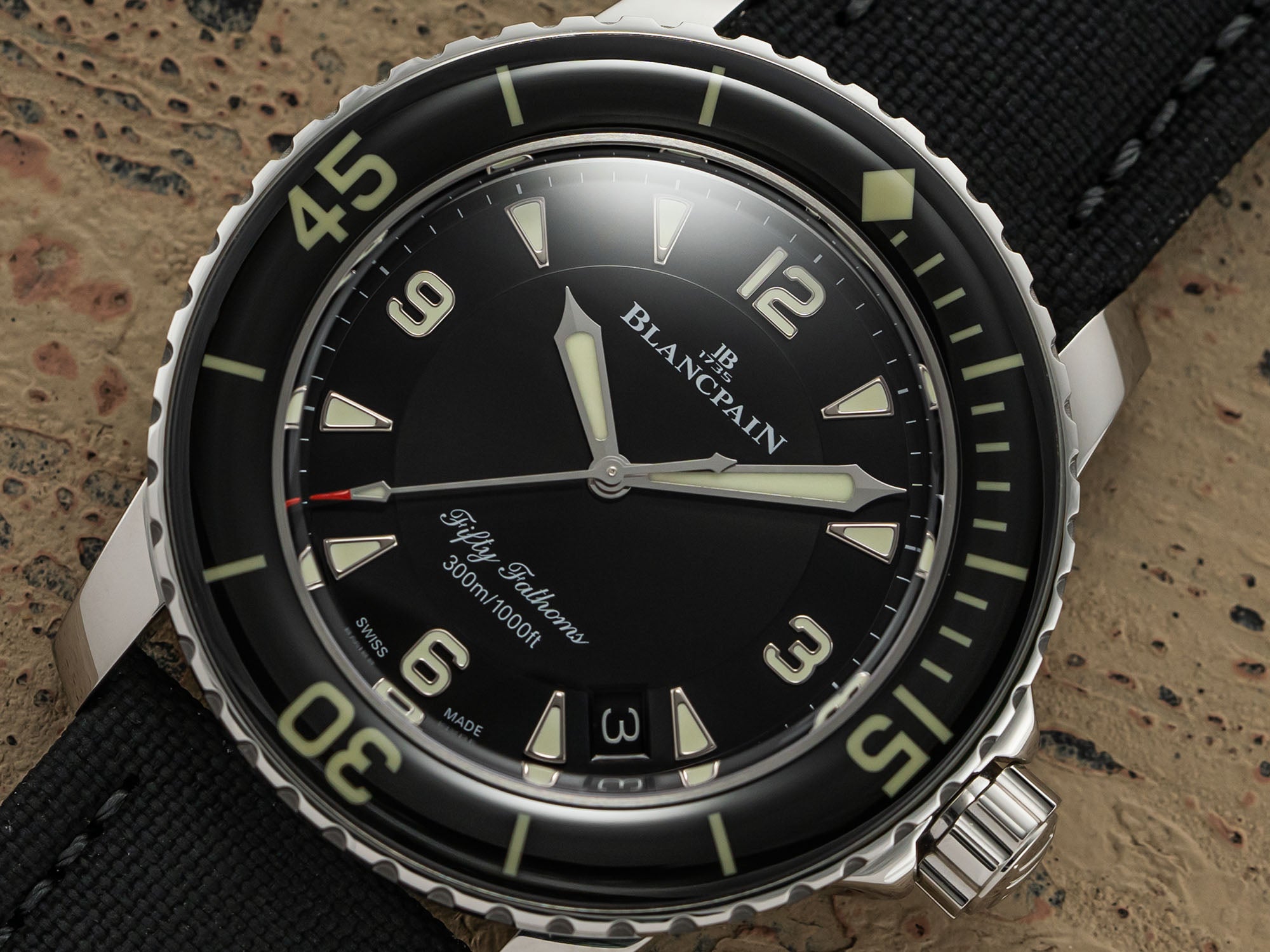 Blancpain Fifty Fathoms bezel