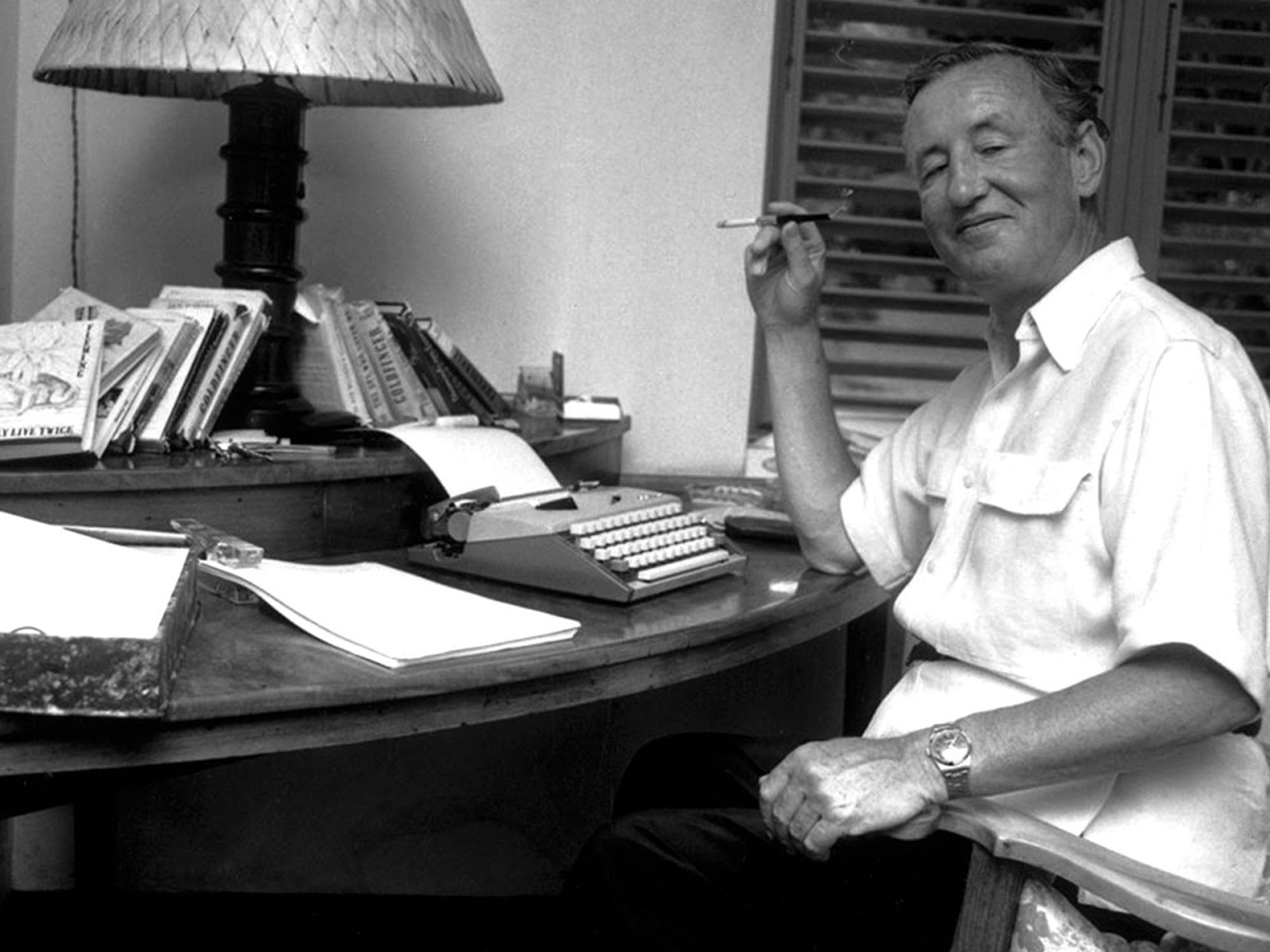 Ian Fleming wearing Rolex Explorer