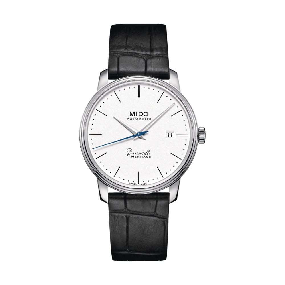 Baroncelli Heritage Gent White Leather Strap