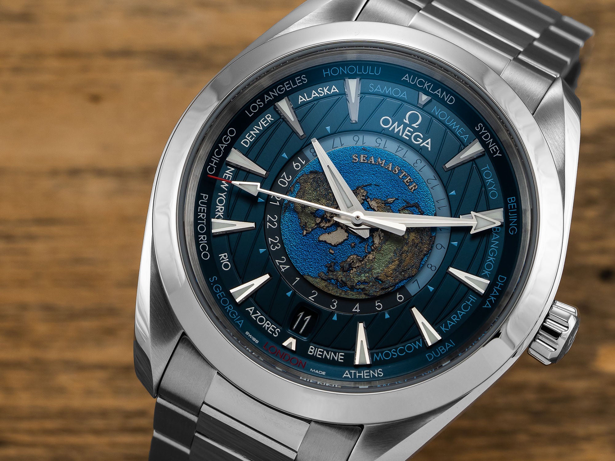 Omega Aqua Terra World Time