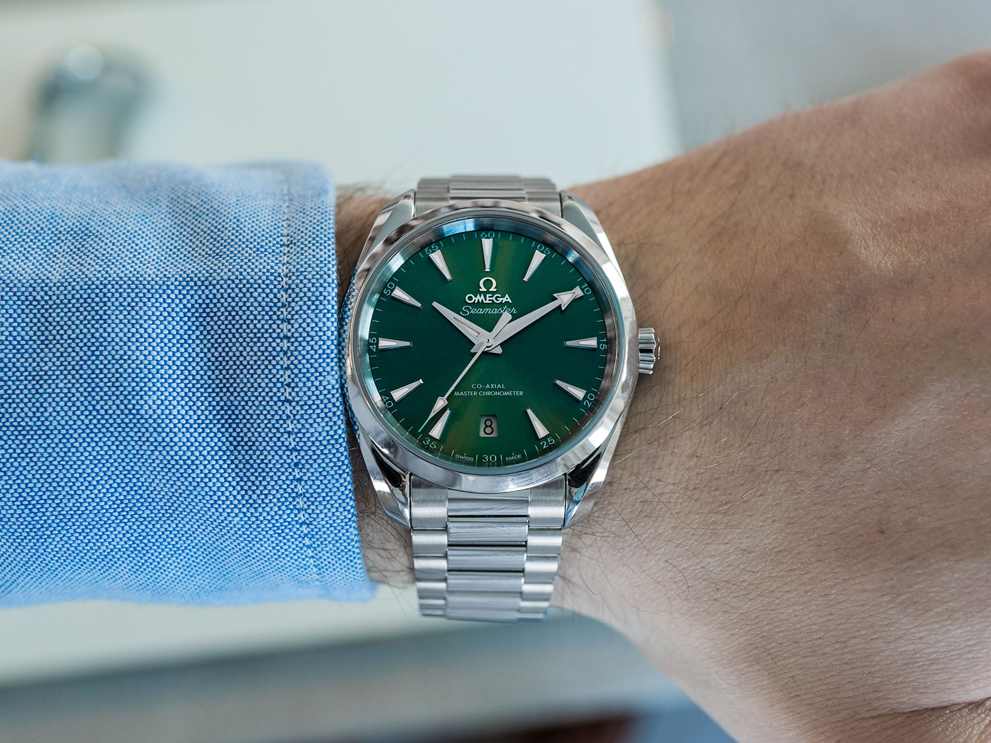 Omega Seamaster Aqua Terra green dial