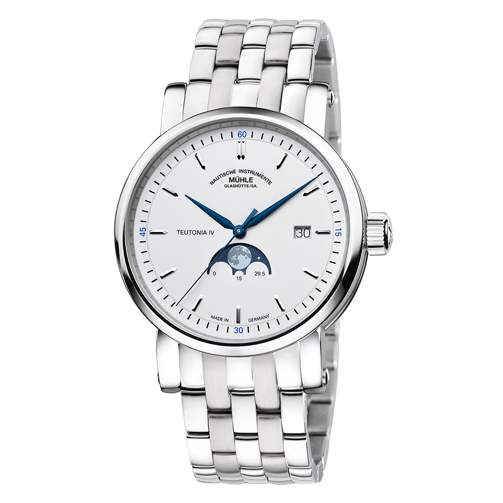 Teutonia IV Moonphase Stainless Steel Bracelet